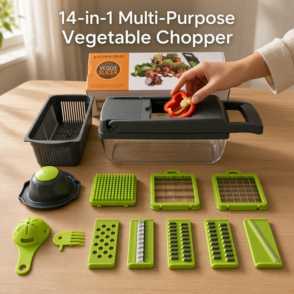 16-in-1 Multifunctional Vegetable Chopper & Slicer