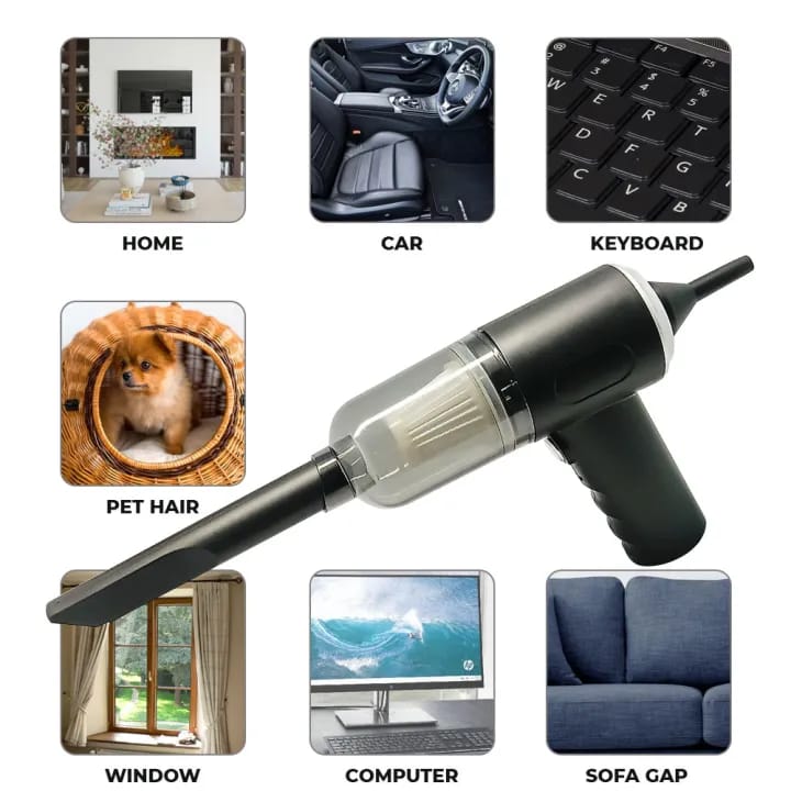 3-in-1 Portable Mini Vacuum Cleaner AS-228 | Handheld Vacuum for Car, Home & Office