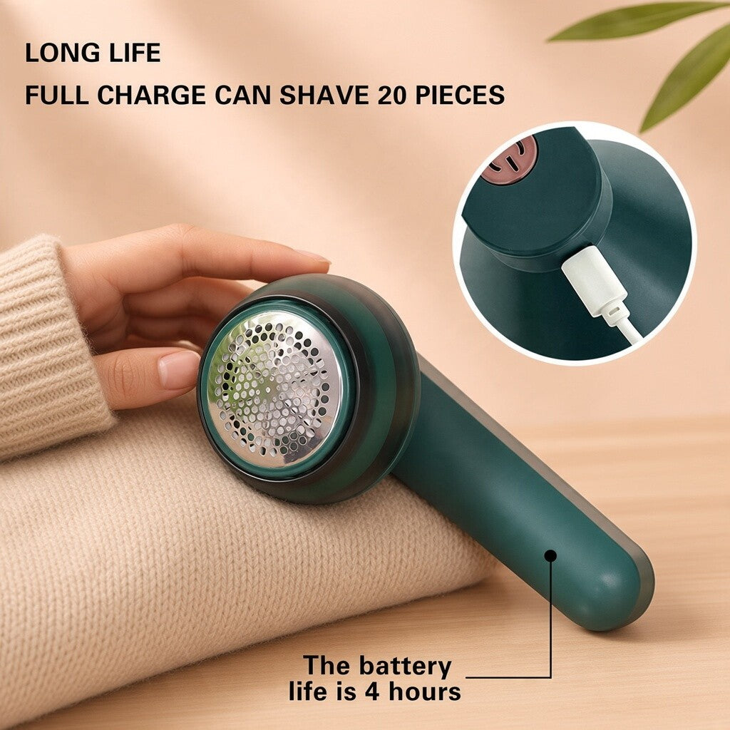 USB Rechargeable Electric Lint Remover – Instantly Fuzz-Free Sweaters, Clothes & Furniture