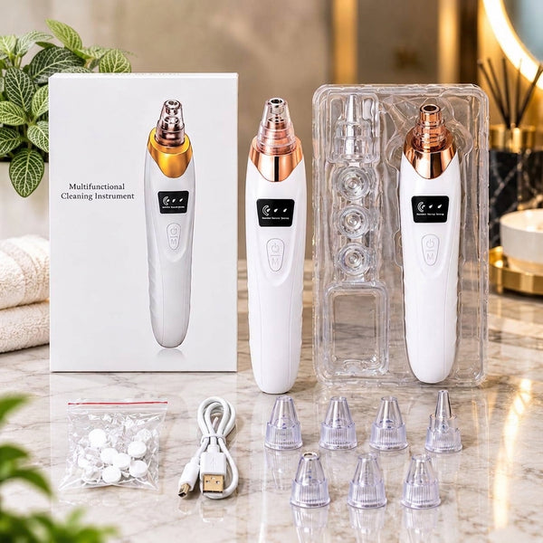 Face Vacuum Suction Blackhead Remover – Electric Deep Pore Cleansing Tool for Nose & Face