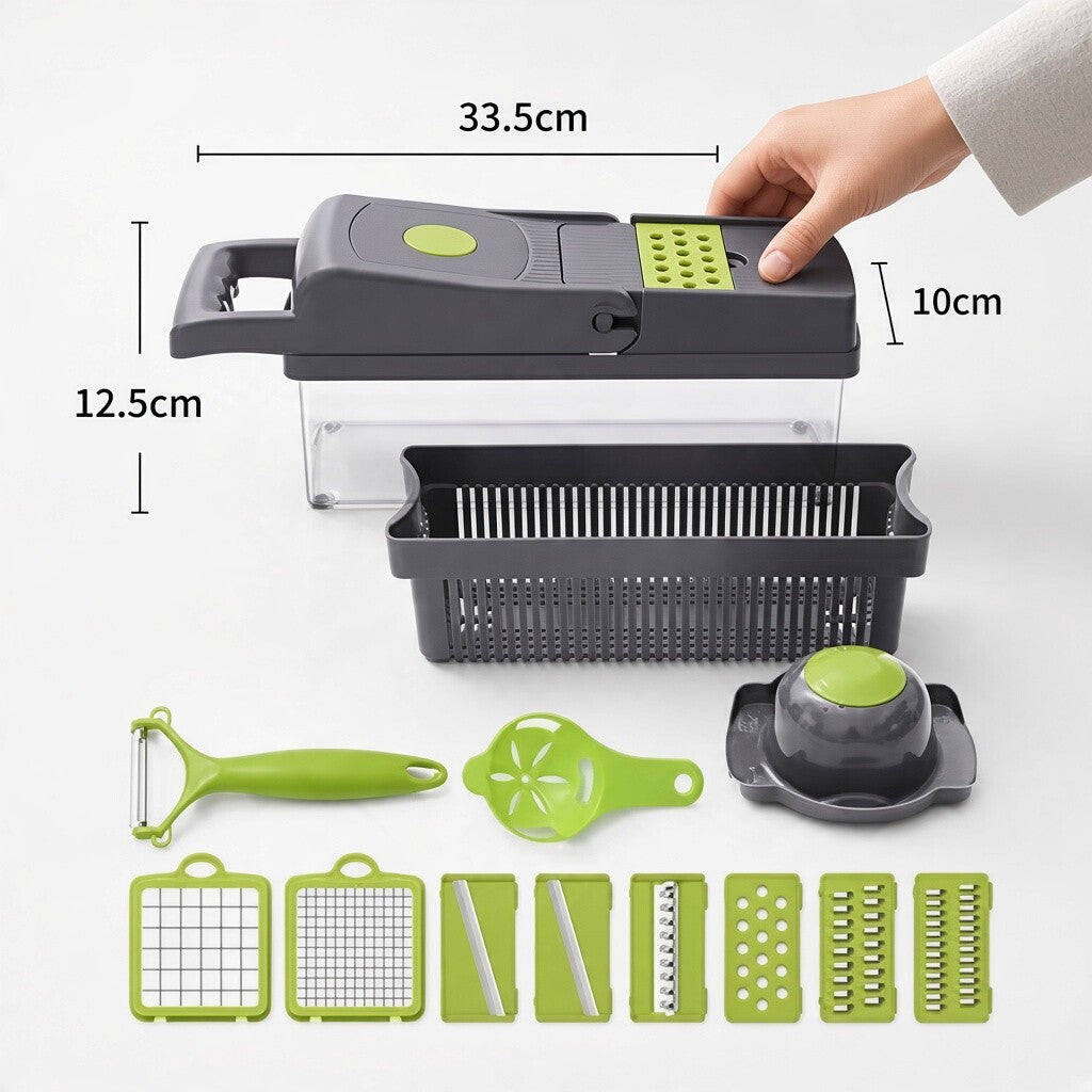 16-in-1 Multifunctional Vegetable Chopper & Slicer