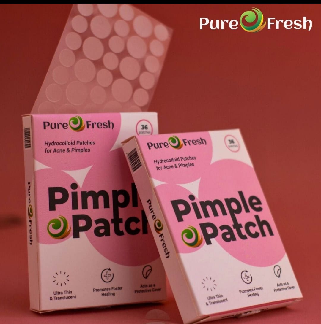 Pure Fresh Pimple Patch – 2 Pack | 72 Hydrocolloid Acne Patches for Clearer-Looking Skin