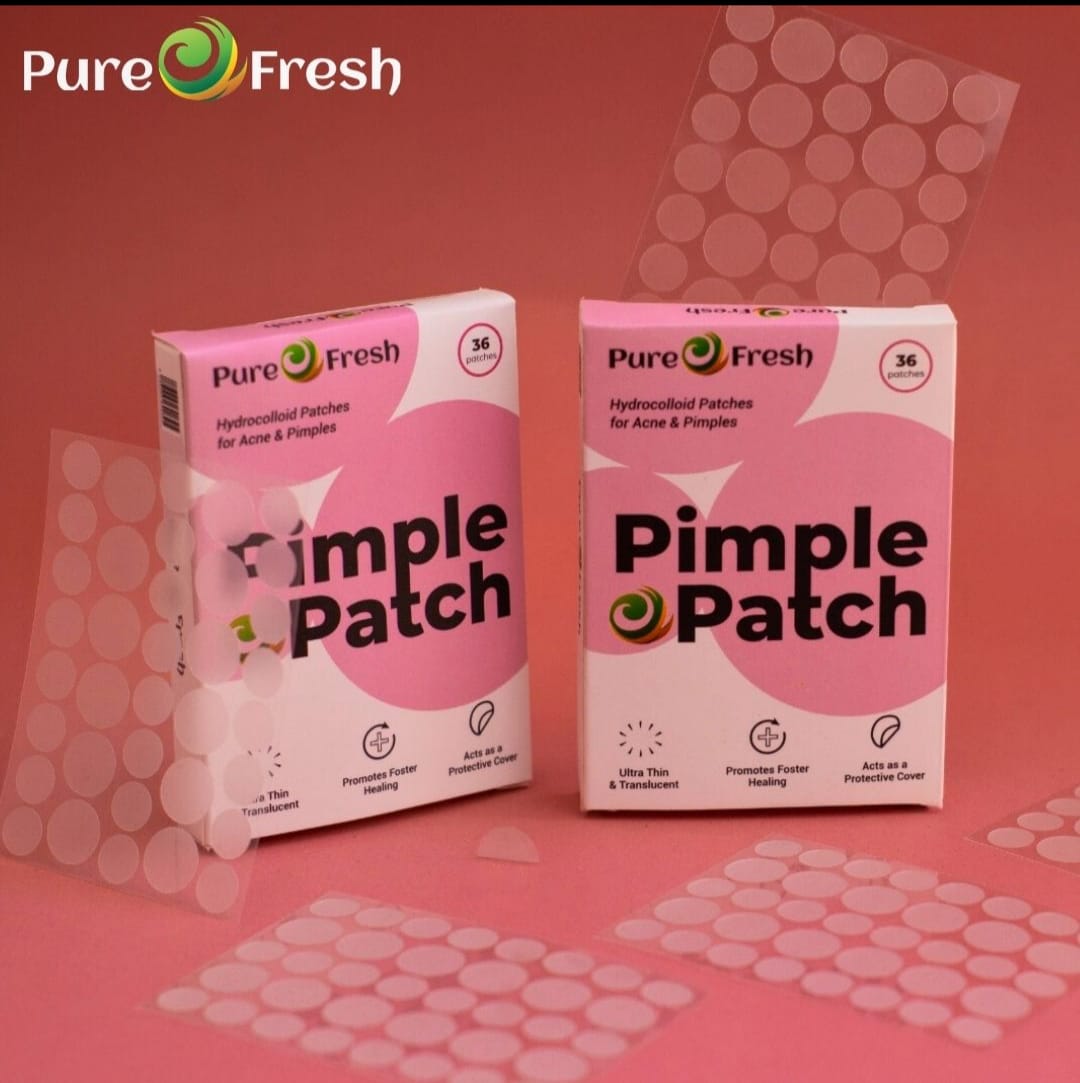 Pure Fresh Pimple Patch – 2 Pack | 72 Hydrocolloid Acne Patches for Clearer-Looking Skin